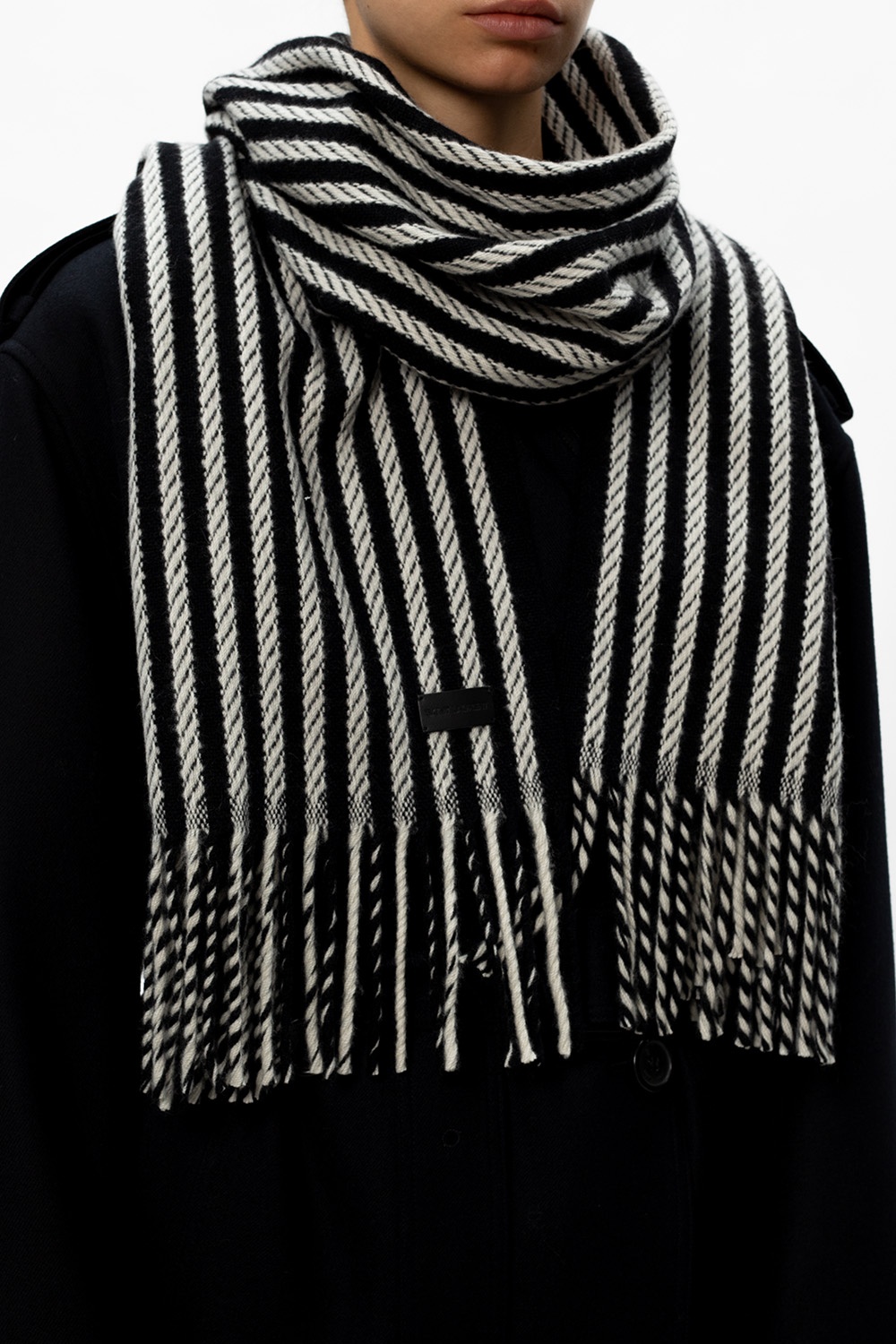 Saint Laurent Patterned scarf